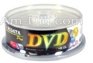 Ridata/Ritek 8X Inkjet White Dual Layer PLUS DVD+R
