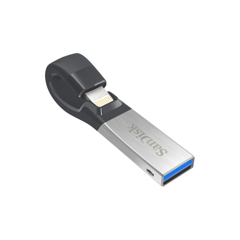 SanDisk SDIX30C-064G-AN6NN iXpand USB Flash Drive 64GB USB 3.0 Black/Silver from Am-Dig
