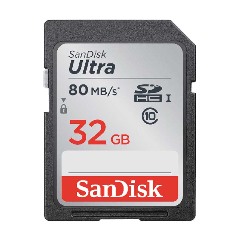 SanDisk SDSDUNC-032G-AN6IN Ultra SDHC Memory Card 32GB Class 10/UHS-I from Am-Dig
