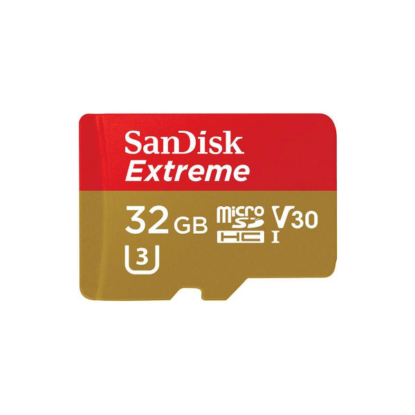 SanDisk SDSQXVF-032G-AN6MA Extreme microSDHC Memory Card 32GB Class 10 90/60MB/S With Adapter