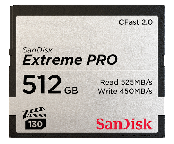You may also be interested in the SanDisk SDCFSP-256G-A46D Extreme Pro CFast 2.0 ....