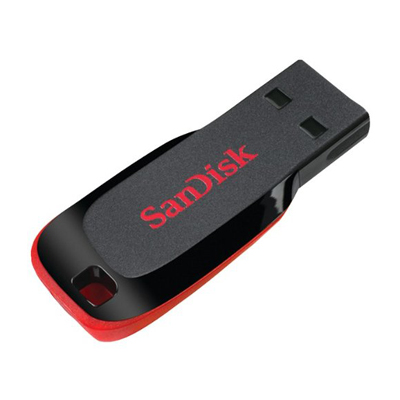 SanDisk SDCZ50-016G-A46 Cruzer Blade USB Flash Drive 16GB Encryption Password Retail Pkg from Am-Dig