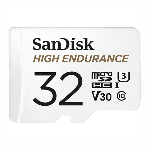 SanDisk SDSQQNR-032G-AN6IA High Endurance MicroSDHC 32GB U3 V30 C10 Full HD recording w/Adapter from Am-Dig