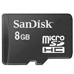 SanDisk SDSDQ-008G-A46: MicroSDHC Memory Card, 8GB
