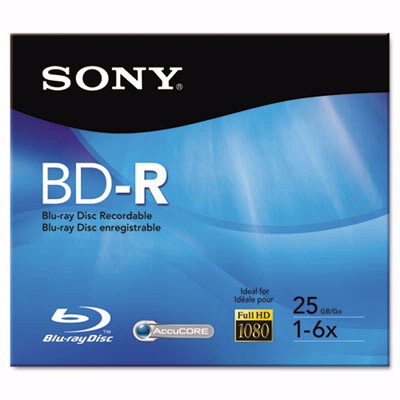 Sony Bnr25R2H Bd-R Recordable Disc 25GB 2X