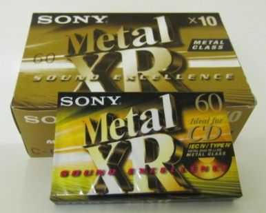 Sony C-60XR Metal Type IV Audio Cassettes