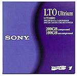 Sony LTX100GWW: 100/200GB LTO Ultrium 1 Cartridge