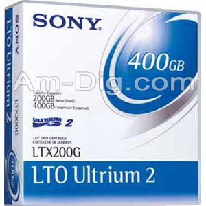 Sony LTX200G/AWW 200/400GB LTO Ultrium 2 Cartridge