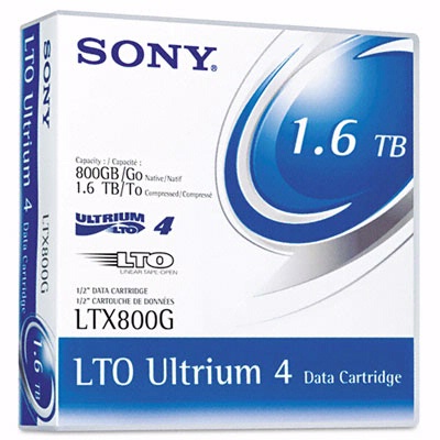 Sony LTX800G: 1/2'' Ultrium LTO-4 Cartridge 2600ft