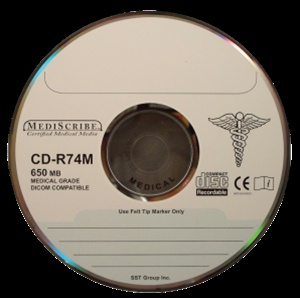 TDK CD-R 80 min, MEDICAL Grade, 700MB, Silver Thermal Printable from Am-Dig