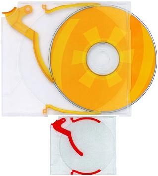 Trigger Cases for CD/DVD/BluRay - Red from Am-Dig