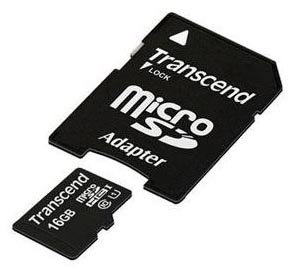 Transcend 16GB Premium MicroSD with Adapter