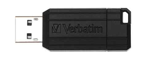 Verbatim 49061: Black PinStripe USB Flash Drive