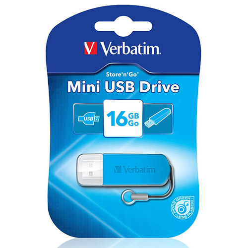 Verbatim 49832: Store n Go 16GB Mini Blue USB