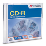 Verbatim 94795: CD-R 700MB 52x Printble White 50pk from Am-Dig