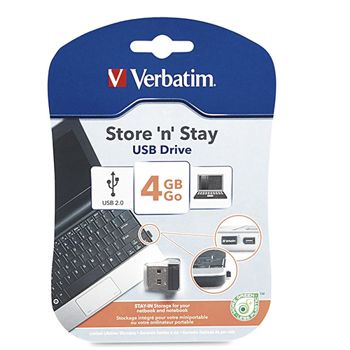Verbatim 97462: Store n Stay 4GB Nano Black USB