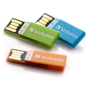 Verbatim 97563: Clip-It Orange USB, 4GB