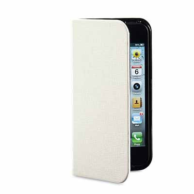 Verbatim 98089:White Folio Pocket Case for iPhone5