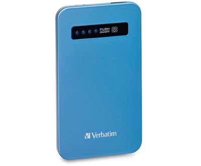 Verbatim 98451: AquaBlue UltraSlim Power Pack USB