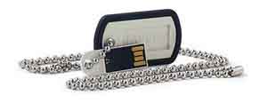 Verbatim 98505: Dog Tag Black USB Flash Drive, 8GB