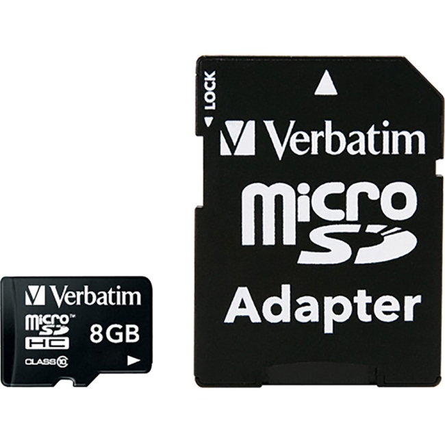 Verbatim 44081 Premium micro SDHC Memory Card 8GB