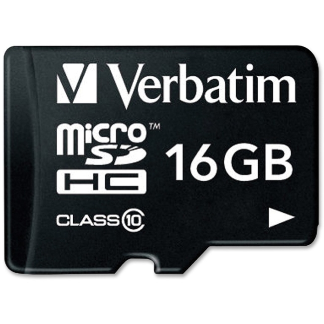 Verbatim 44082: 16GB Micro SDHC Memory Card