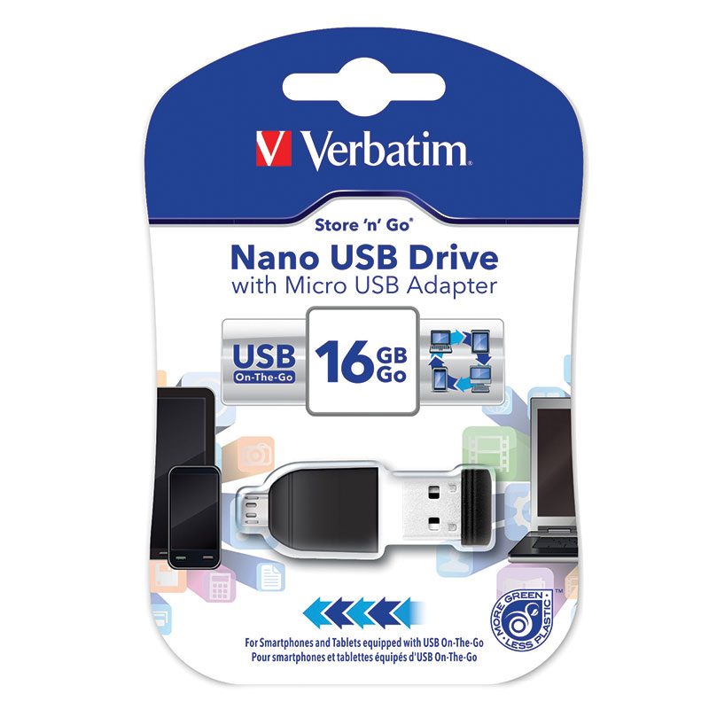 Verbatim 49821 Store n Go Nano USB Flash 16GB from Am-Dig