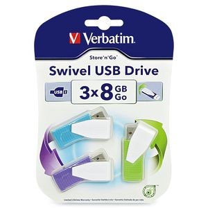 Verbatim 98426: Swivel USB Flash Drive, 8GB, USB 2