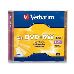 Verbatim 94520 DVD+RW 4.7GB 4x In Jewel Case from Am-Dig