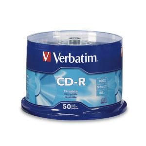 Verbatim 94691 CD-R 700MB 52x Branded 50pk Spindle