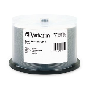 Verbatim 94737 CD-R 80min 52x MediDisc InkJet
