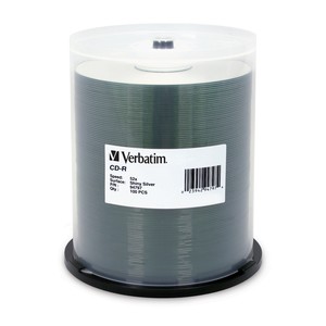 Verbatim 94797 80Min 52x Shiny Silver CD-R Discs from Am-Dig
