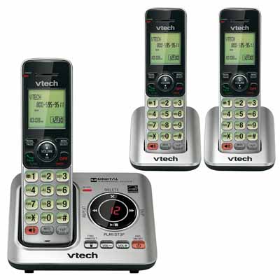 VTech CS662933 Silver/Black Cordless Handset Phone