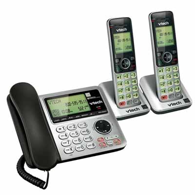 VTech CS66492 Silver/Black Handset Landline Phone 