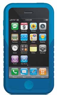 Xtrememac 01568: Blue Tuffwrap Case for iPhone 3G