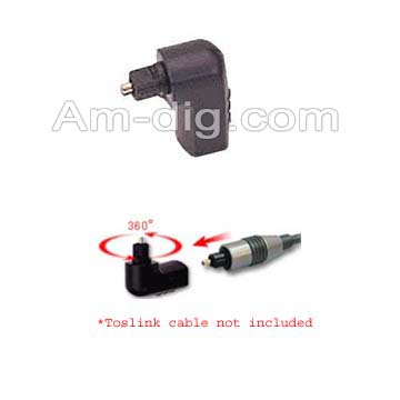 Calrad 35-444: Fiber Optic Right Angle Adapter w/ 