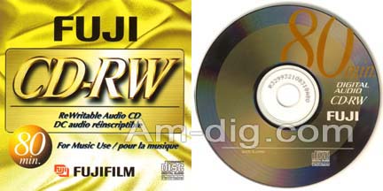 Fuji 80 Min Digital Audio CD-RW Case