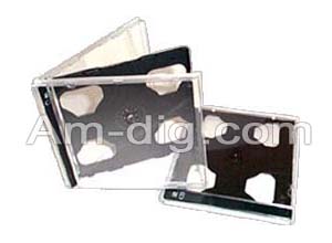 CD Jewel Case - Black Double 10mm Assembled from Am-Dig