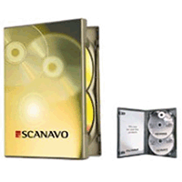 DVD Case - Scanavo Double Black 14mm Spine